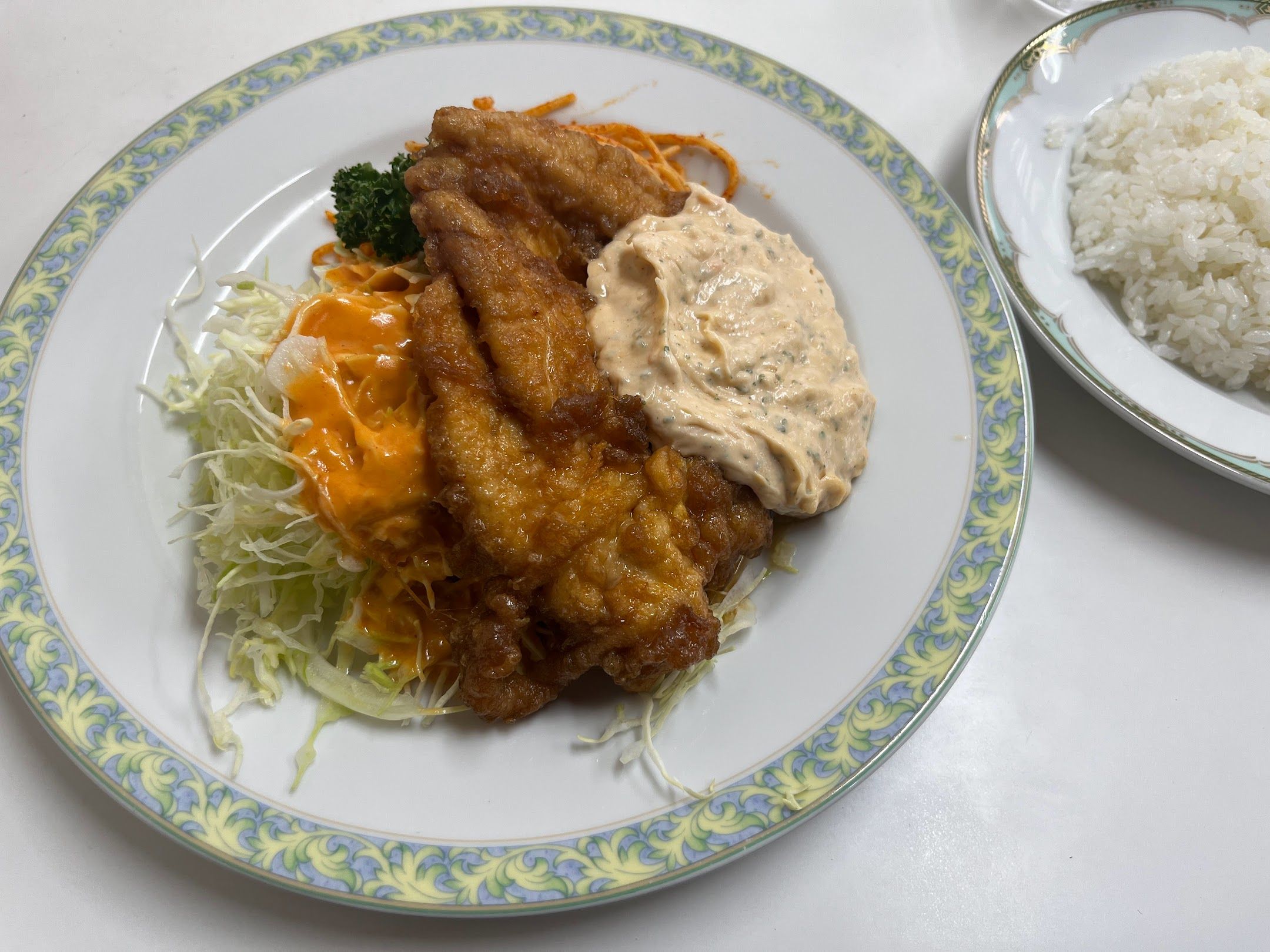 Chicken nanban served with tartar sauce